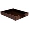 Dacasso Dark Brown Bonded Leather Letter Tray AG-3601 - alternate 4